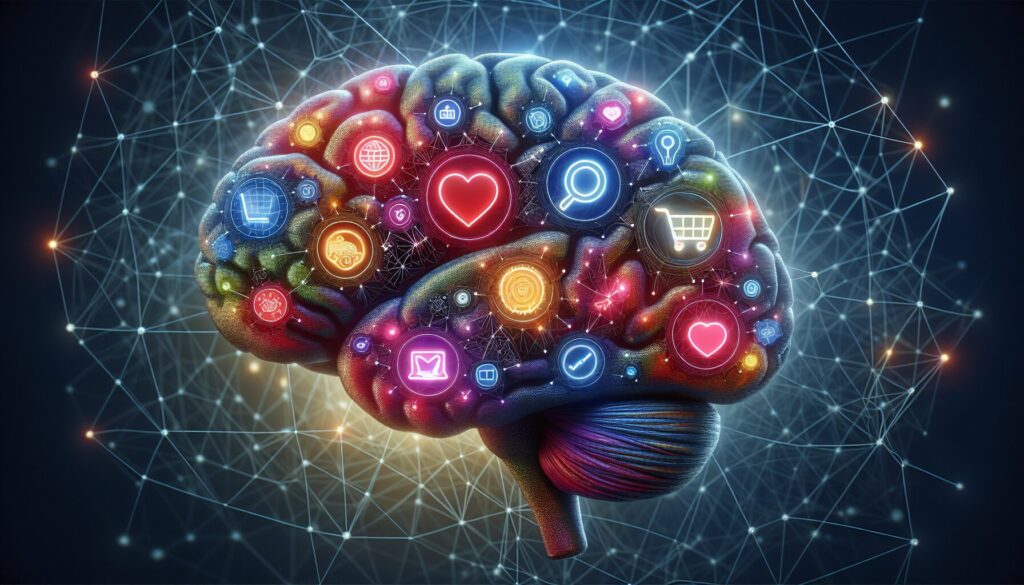 Wat is CRO? Een brein met de verschillend epsychologische overwegingen bij het maken van een online keuze.